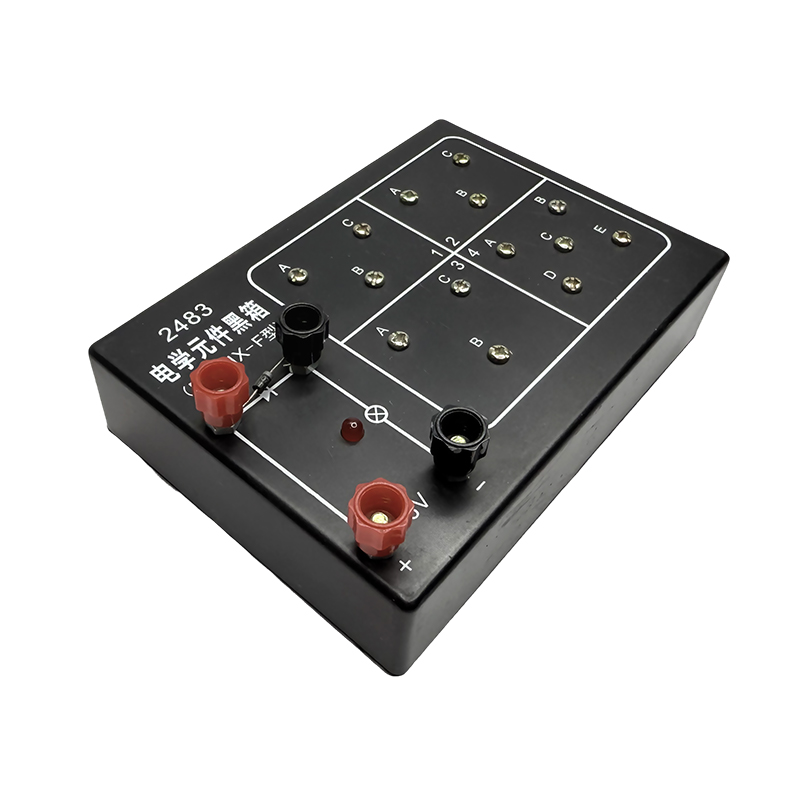 Elektromos alkatrész fekete doboz/középiskolai fizika/laboratóriumi műszerek