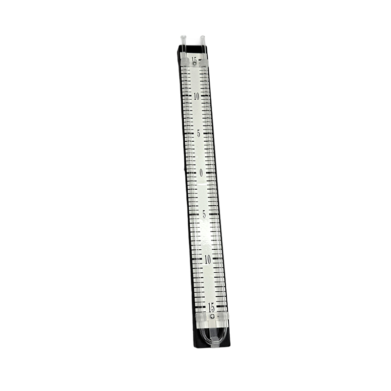 U-csöves manométer 150-0-150 mm piros folyadékmérő iskolai fizika laboratóriumi műszerekkel